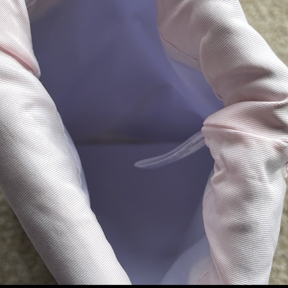 Mary Kay Cosmetics Purple Lavender Drawstring Bag Makeup Pouch Pink Lining - Picture 4 of 4